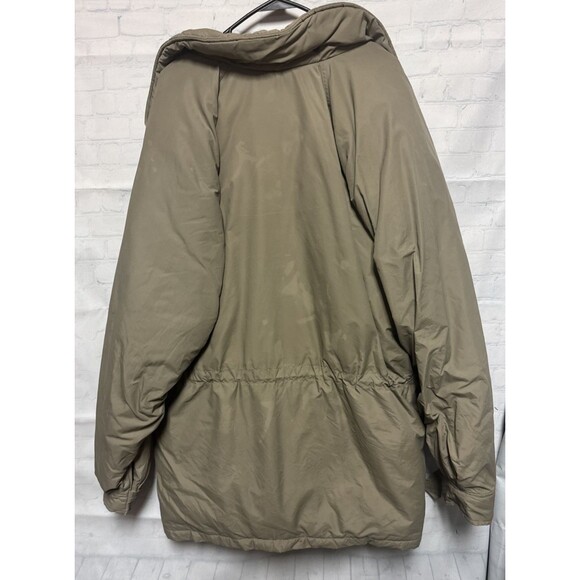 Vintage The North Face Goose Down Coat Jacket XL Beige Full Zip and botton - Picture 10 of 14